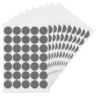 Imagem de YIKIADA Adesivos de ponto cinza 2,5 cm etiquetas redondas decalques de codificação de cores circulares etiquetas coloridas para escritório, sala de aula, casa, quintal, venda 350 peças