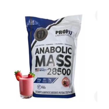 Imagem de Anabolic Mass Hiper Calorico 28500 3Kg Morango - Pro Fit