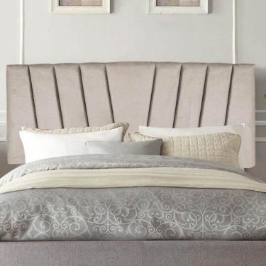 Imagem de Painel Estofada Bélgica 100cm Solteiro Para Cama Box Quarto Corino Bege - Gat Magazine