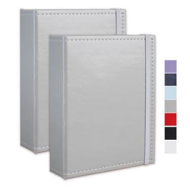 Imagem de Cherrich Álbum De Fotos 5X7, 52 Bolsos, Pacote Com 2 Capas Couro, Livro Para Casamento, Bebê, Família, Formatura