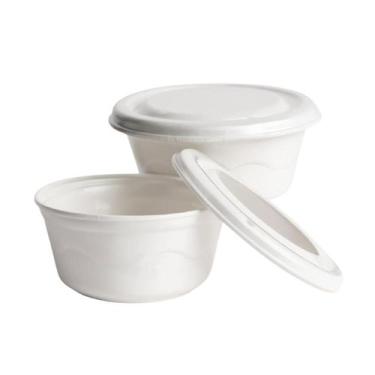 Imagem de Kit 200 Pote Térmico com tampa Isopor cumbuca 500ml - Genérica