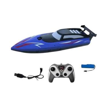 Imagem de Barco RC De Alta Velocidade Para Crianças 24G Motor Duplo Com Controle