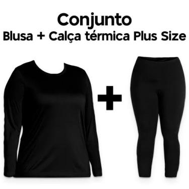 Imagem de Conjunto Blusa Térmica Flanelada PLUS + Calça Térmica Flanelada PLUS F