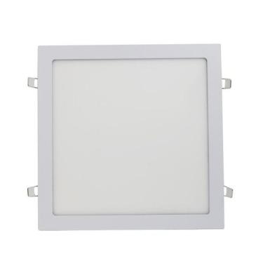 Imagem de Plafon Led Embutir Quadrado Branco 24w Yamamura, LED BRANCO FRIO (6000