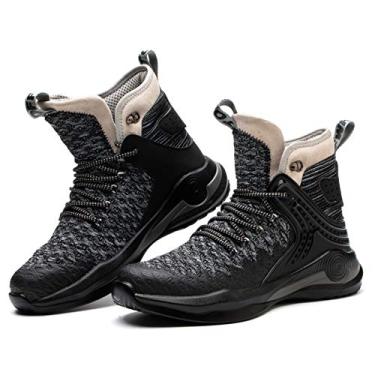 Imagem de SYLPHID Sapatos de segurança de trabalho para homens e mulheres, leves, respiráveis, industriais e de construção, calçados à prova de perfuração, Cinza Al66, 7.5 UK Men/ 9.5 UK Women