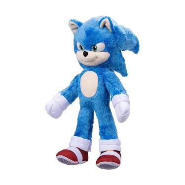 Imagem de Brinquedo de pelúcia Sonic The Hedgehog Movie com 33 cm de altura para crianças a partir de 3 anos