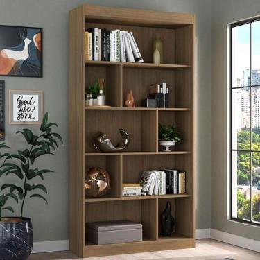 Imagem de Estante para Livros 93 Cm Avelã Tx/Avelã Tx Ho-2907 - Hecol Móveis