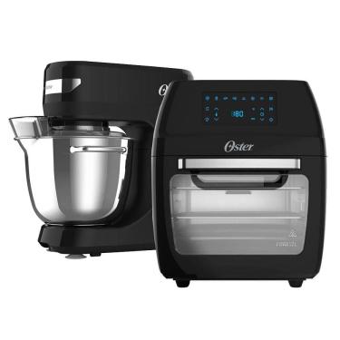 Imagem de Kit Batedeira Planetária Bowl Inox III E Fritadeira 12L Oster 220V