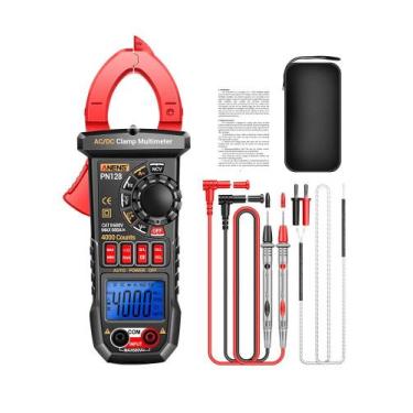 Imagem de Alicate Amperímetro Digital Aneng PN128 - Medições AC/DC até 600A, Ver
