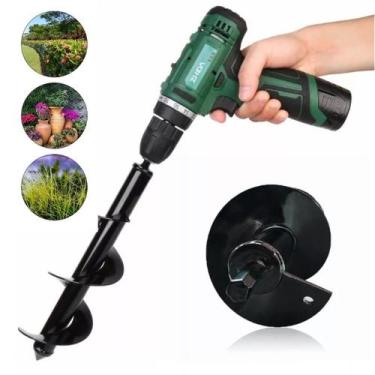 Imagem de Broca Perfurador Solo Terra Jardim Plantas Espiral De Metal - Meu conf