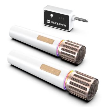 Imagem de Microfones sem fio ECHOMUSSY com luzes LED de duração de 40H