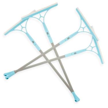 Imagem de Kit 4 Mop Silicone Vidro Piso Chão Vassoura Mágica Rodo Tira Pelo Mult