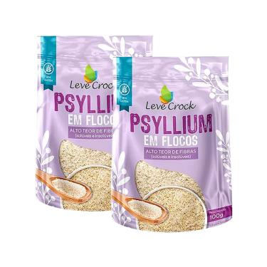 Imagem de Kit 2X: Psyllium Fibra Natural Sem Glúten Leve Crock 100g