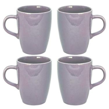 Imagem de Conjunto de 6 canecas de porcelana, 230 ml, xícaras de café e chá (4 Uva)