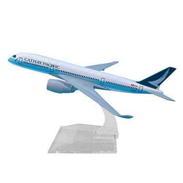 Imagem de 1/400 Scale Asia Cathay Pacific A350 Airplane Model Alloy Model Diecast Plane High Simulation Model for Collection