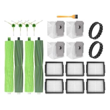 Imagem de Compatible With IRobot Roomba I7 I8 E5 E6 I3 J7 I6 Robot Vacuum Cleaner Accessories Main Side Brush Spare Parts(20PCS2)