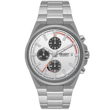 Imagem de Relógio Orient Masculino Ref: Mbssc299 S1sx Solar Cronógrafo Prateado