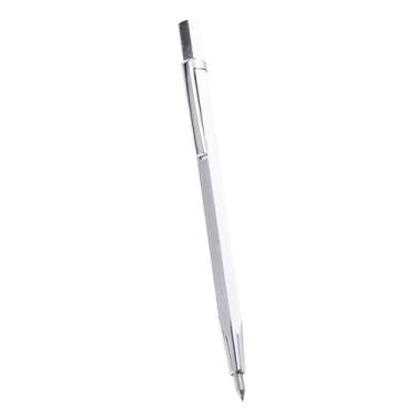 Imagem de Luqeeg Caneta de Gravação Em Liga Portátil, Ferramenta para Marcação Precisa Em Vidro e Azulejo, Design Conveniente de Suporte, Riscador de Liga Durável (Prata)