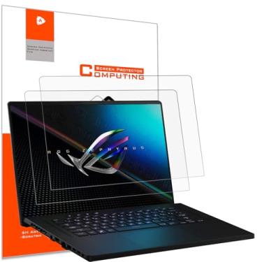 Imagem de Pacote com 2 protetores de tela antirreflexo fosco para laptop ASUS ROG Zephyrus de 16 polegadas, para Zephyrus S16 GU603HE GU603HM/M16 GU603ZM GU603ZX/Duo 16 GX650RW GX650RX protetor de tela