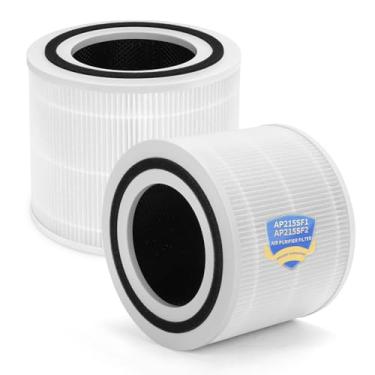 Imagem de Filtro APF-H13 compatível com purificadores de ar MaxLite AP215SF1/AP215SF2, filtro de carbono ativado H13 HEPA em 3 estágios, pacote com 2