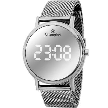 Imagem de Relógio CHAMPION feminino digital espelhado prata CH40179S