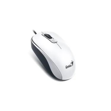 Imagem de Mouse Genius Dx-110, Com Fio 1.5M, 1000 DPI, 3 Botões, Ambidestro, Branco - 31010116102