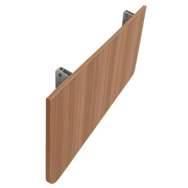 Imagem de Mesa Dobravel Retratil De Parede Suspensa Borda Redonda(60x30cm Amadeirado)