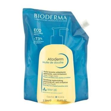 Imagem de Refil Óleo de Banho Hidratante Bioderma Atoderm Huile de Douche 1L-Unissex