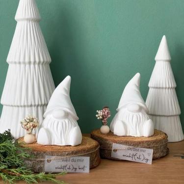 Imagem de Molde De Silicone De Natal Para Velas DIY Molde De Resina De Gnomo De 