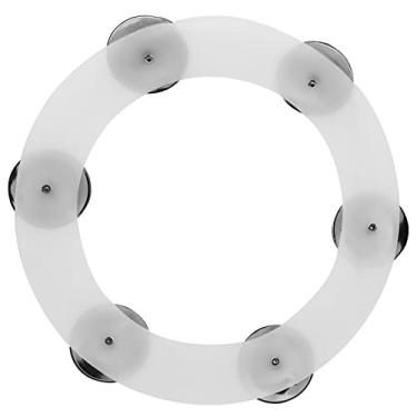 Imagem de Cryfokt Conjunto de Tambor de Pandeiro Hi Hat Acessório Forte Sino de Aço Inoxidável para Som Nítido 4,7 pol. (Prata)