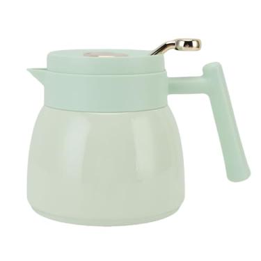 Imagem de ZJchao Bule Térmico de 880ml, Chaleira de chá Isolada, Bule de chá Com Filtro de Aço Inoxidável, Jarro de Bebidas de água, Dispensador Com Display Mecânico de Temperatura (Verde)