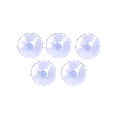Imagem de 5 peças de sugador de acrílico resistente e durável para pássaros, ventosas transparentes para vidro, substituição de ventosas de alimentador de pássaros