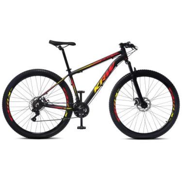 Imagem de Bicicleta Aro 29 KRW Alumínio 27 Vel Freio a Disco R27, Preto, Amarelo