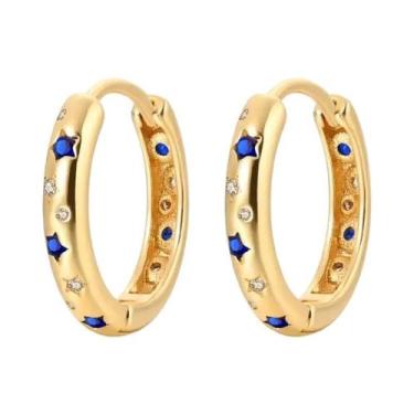 Imagem de Brincos De Argola Minimalistas Em Prata Esterlina 925 Com Fecho De Zir