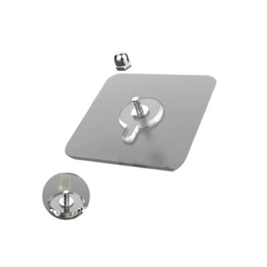 Imagem de NevStp 6 peças de PVC forte adesivo de parede pôster de parede sem costura gancho de parede impermeável durável transparente cozinha banheiro gancho de parafuso, gancho de parafuso