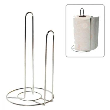 Imagem de Suporte Rolos Porta Papel Toalha Mesa Vertical 15X15Cm