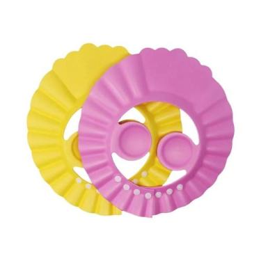 Imagem de Touca De Banho Para Bebê Com Proteção Para Olhos E Ouvidos, Leve E Div