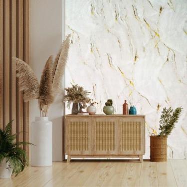 Imagem de Papel de Parede Adesivo Autocolante Decorativo Mármore Texturizado 5 M