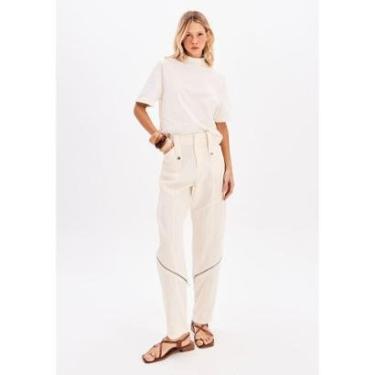 Imagem de Calça Balloon Com Linho Cintura Alta-Feminino