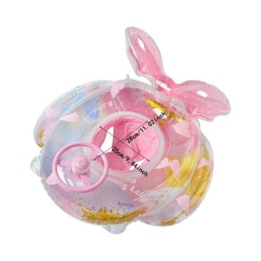 Imagem de Boia Inflável De PVC Com Alça E Toldo Para Piscina, Assento Flutuante 