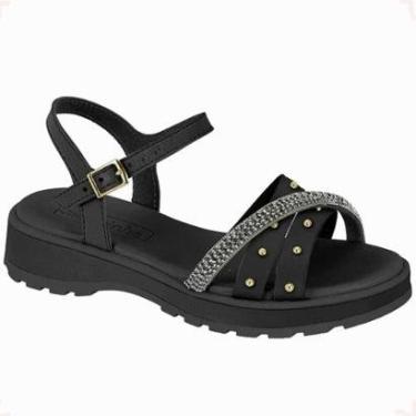 Imagem de Sandália Infantil Menina Molekinha Strass Moda-Feminino