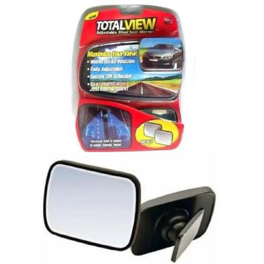 Imagem de Kit 2 Mini Espelhos Retrovisor Veicular Carro Vista Geral Total - New
