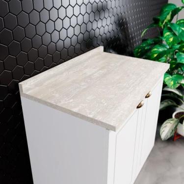 Imagem de Tampo para Balcão Emily 80cm Cinza/Calcare - Espresso Móveis