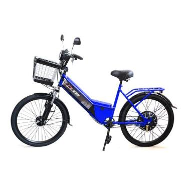 Imagem de Bicicleta Elétrica - Aro 24 - New Confort 800w - Azul - Duos Bikes