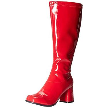 Imagem de Ellie Shoes Bota feminina Gogo-w na altura do joelho, Vermelho, 10