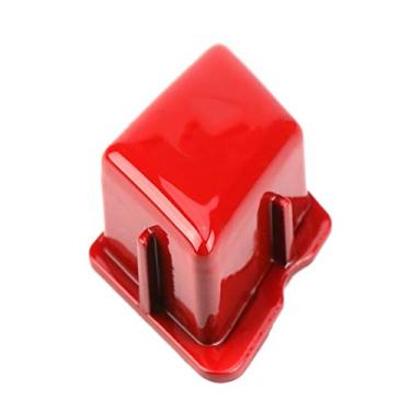 Imagem de Cobertura do botão do volante, substituição do botão do interruptor do volante de plástico ABS para 3 séries e90 e92 e93 m3 2007-2013 para acessórios de carro(vermelho)