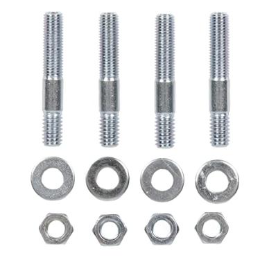 Imagem de Acouto Kit de montagem de carburador de desempenho Kit de montagem de carburador de 5 cm Kit de parafuso espaçador de carburador de metal para coletor de admissão de roscas de 5/16"