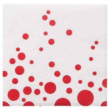 Imagem de Creative Converting 317858 16 guardanapos de papel para bebidas, rubi brilhante e brilhante