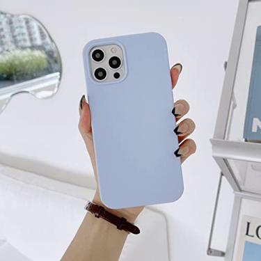 Imagem de Capa traseira de silicone líquido original de luxo sólido para iphone 13 12 11 pro max para iphone 14 11 xr xs max macio tpu capa traseira, 13 lilás, para iphone 13