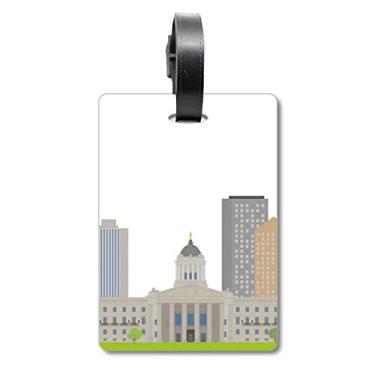 Imagem de Canada Landmark and City Buildings Fashion Suitcase Bag Tag Luggage Card Hanging Scutcheon Label